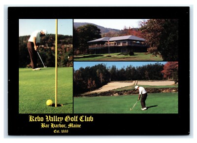 Postcard Kebo Valley Golf Club, Bar Harbor, Maine K11