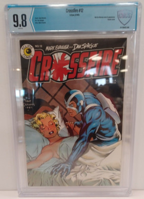 CROSSFIRE #12 DAVE STEVENS MARILYN MONROE Cover CBCS 9.8 Eclipse Comics 1985