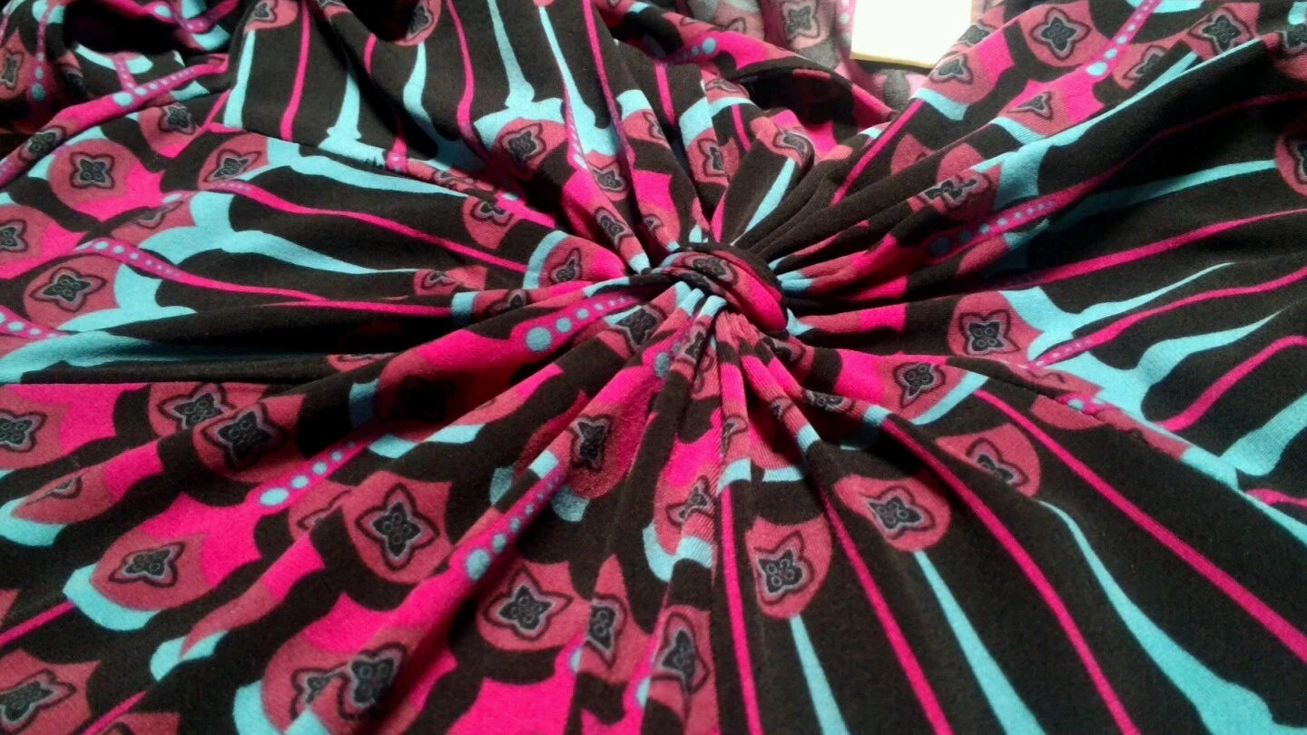 VETEMENTS Abito tubino in jersey elasticizzato ICE nero multi art deco stampa astratta taglia 6