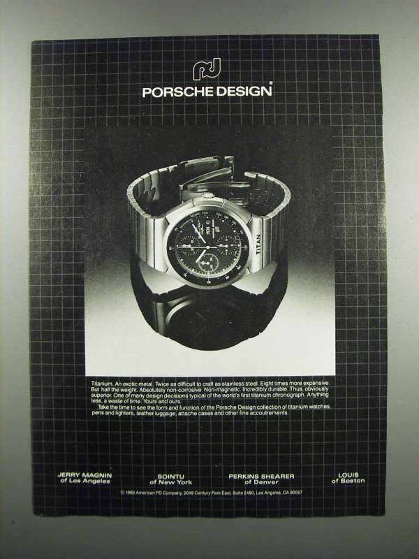 1983 Porsche Design Titan Watch Ad