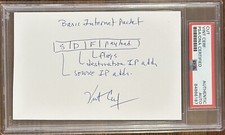 Vint Cerf FATHER OF THE INTERNET SIGNED SKETCH Basic Internet Packet PSA DNA COA