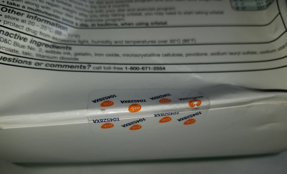 alli Orlistat 60 mg Capsules Weight Loss Aid, 170 Capsules Refill Pack