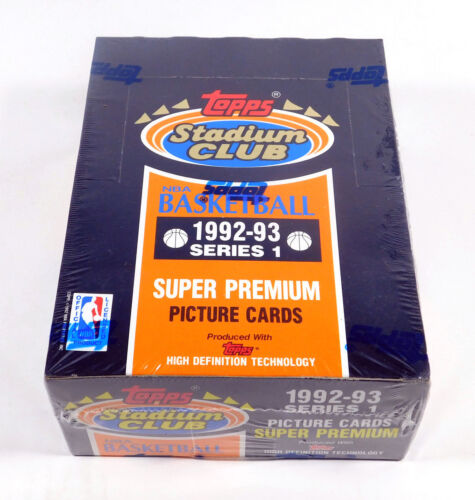 1992-93 Topps Stadium Club Series 1 Basketball Box Sealed (36 Packs) - Picture 1 of 2