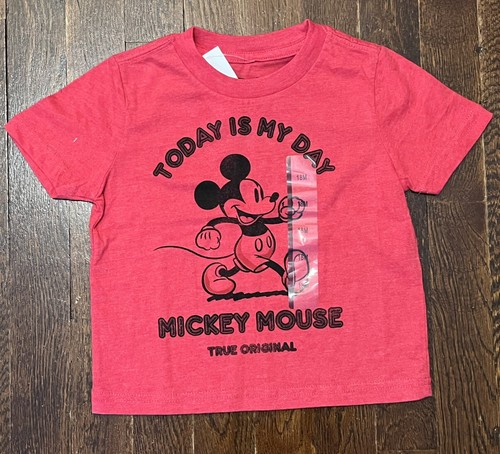 Short Sleeve Mickey Mouse T-Shirt - Red 