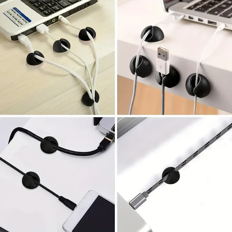 SEWACC Kabelmanagement-Klettband – 3 M, Schwarz, Aus Polyester/Nylon Für Saubere Kabelordnung