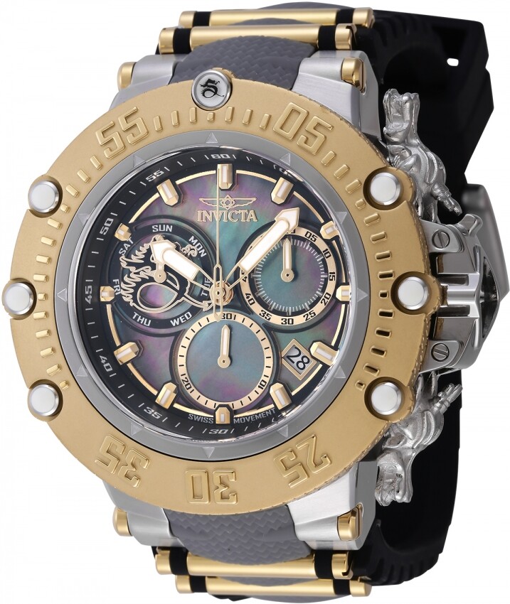 Мужские часы Invicta Subaqua с хронографом и черным циферблатом 46481