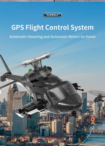 YUXIANG F02S Airwolf 9CH 2.4G GPS Posicionamiento de flujo óptico RC RTF Helicóptero - Imagen 17 de 27