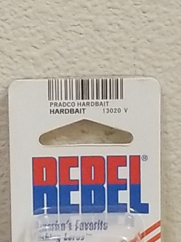 Rebel Pradco Hardbait Fishing Silver Black Minnow 3.5” NIP #13020V - Picture 2 of 4