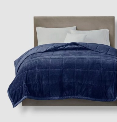 Madison Park Blue Reversible HeiQ Smart Temp Down-Alternative Blanket, Twin'