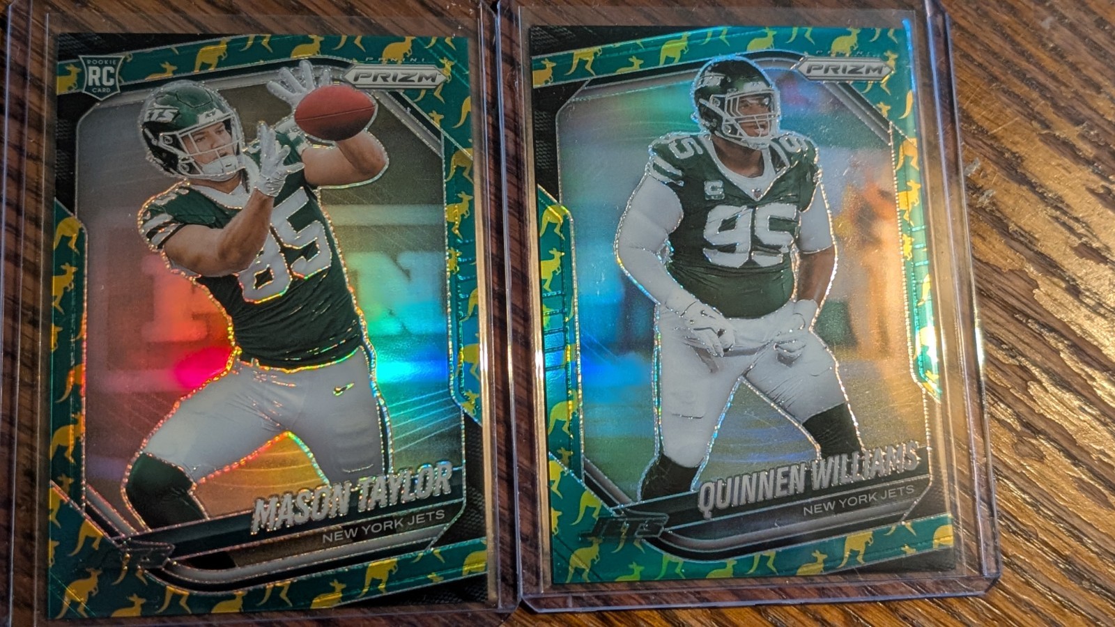 2025 Panini Prizm Kangaroo Prizm Mason Taylor #329 Jets Rookie /61 NFL
