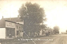 1914 RPPC - South Side Of Main Street In Fairmount, North Dakota ~ #-7893