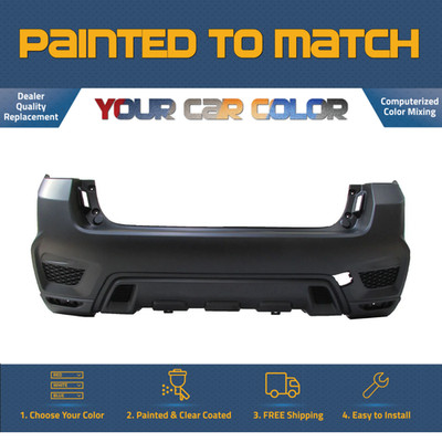 For 2020-2022 MITSUBISHI RVR; Rear Bumper Cover; w/Flare Hole Partial Painted