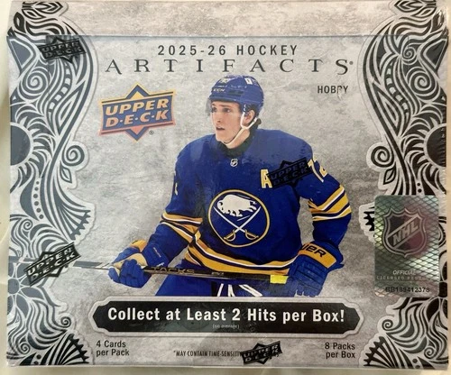 2025/26 Upper Deck Artifacts Hockey Hobby Box 2 Hits Per Box