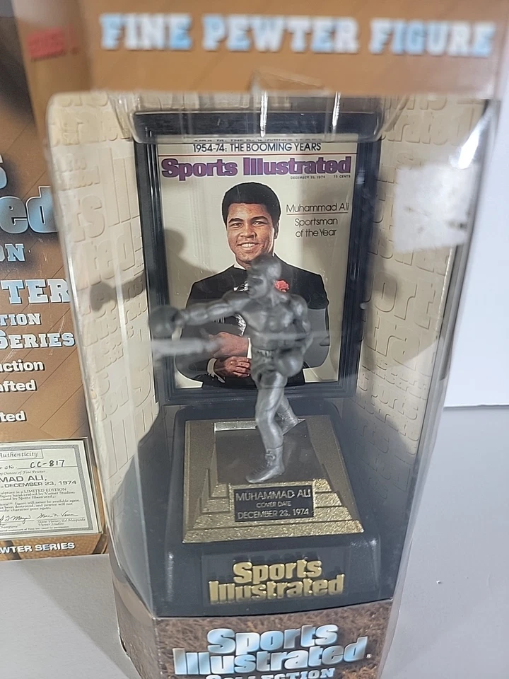 Figura limitada Muhammad Ali Sports Illustrated Collection Fine Pewter 1997 Foto 2 de 4