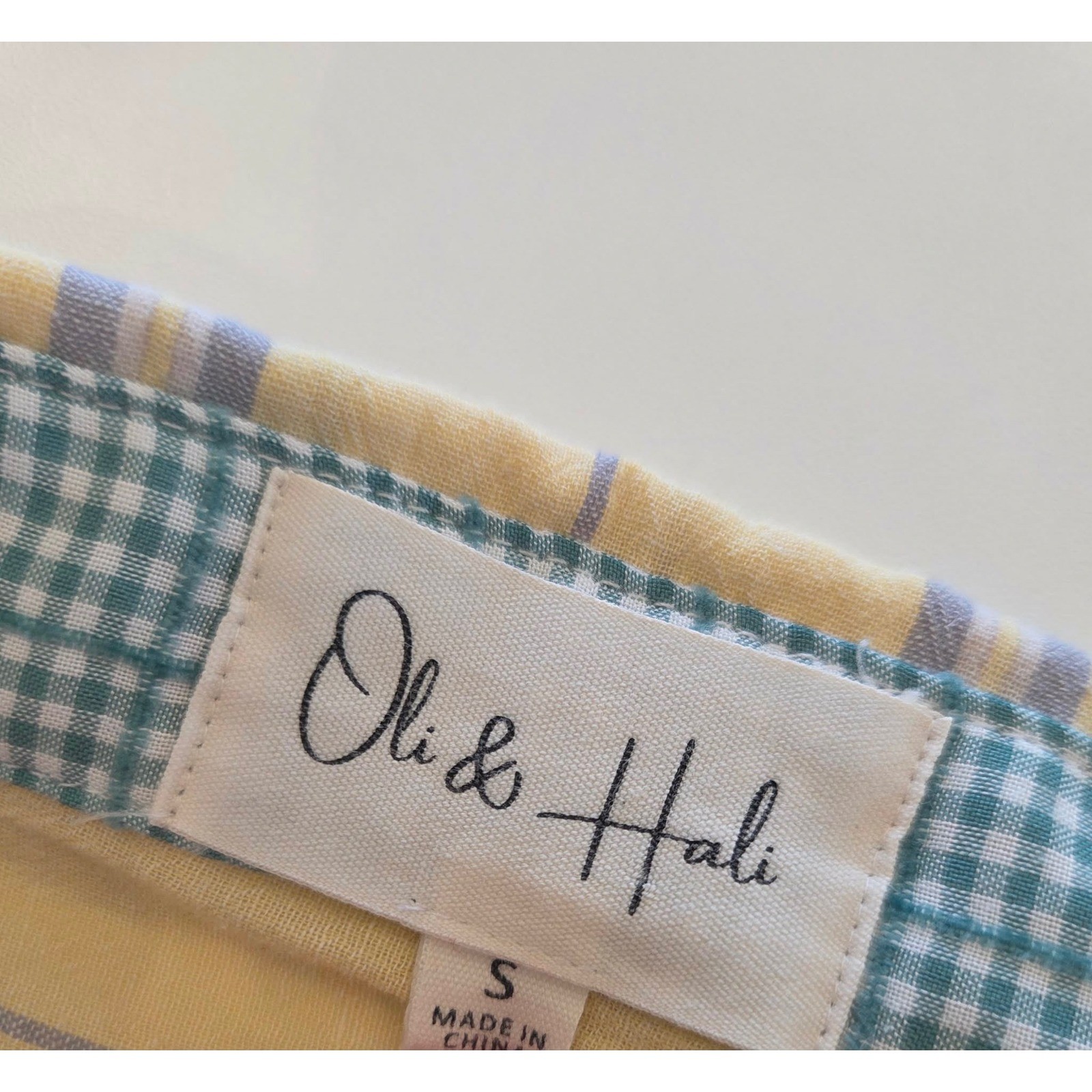 Oli & Hali Patchwork Striped Button Down Shirt Wo… - image 4