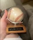 Nolan Ryan Signed Baseball in Display Case Original MLB Autographed Ball