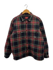 Supreme Quilted Flannel Shirt, Long Sleeve, Medium, Cotton, Multicolor Check