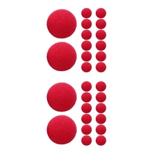 Set of 2 Red Sponge Clown Nose Costume Prop Cosplay Accessories