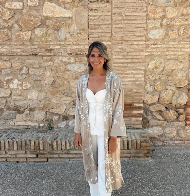 ZARA NWT $119 SS25 SEQUIN KIMONO COAT BEIGE 3162/850 ALL