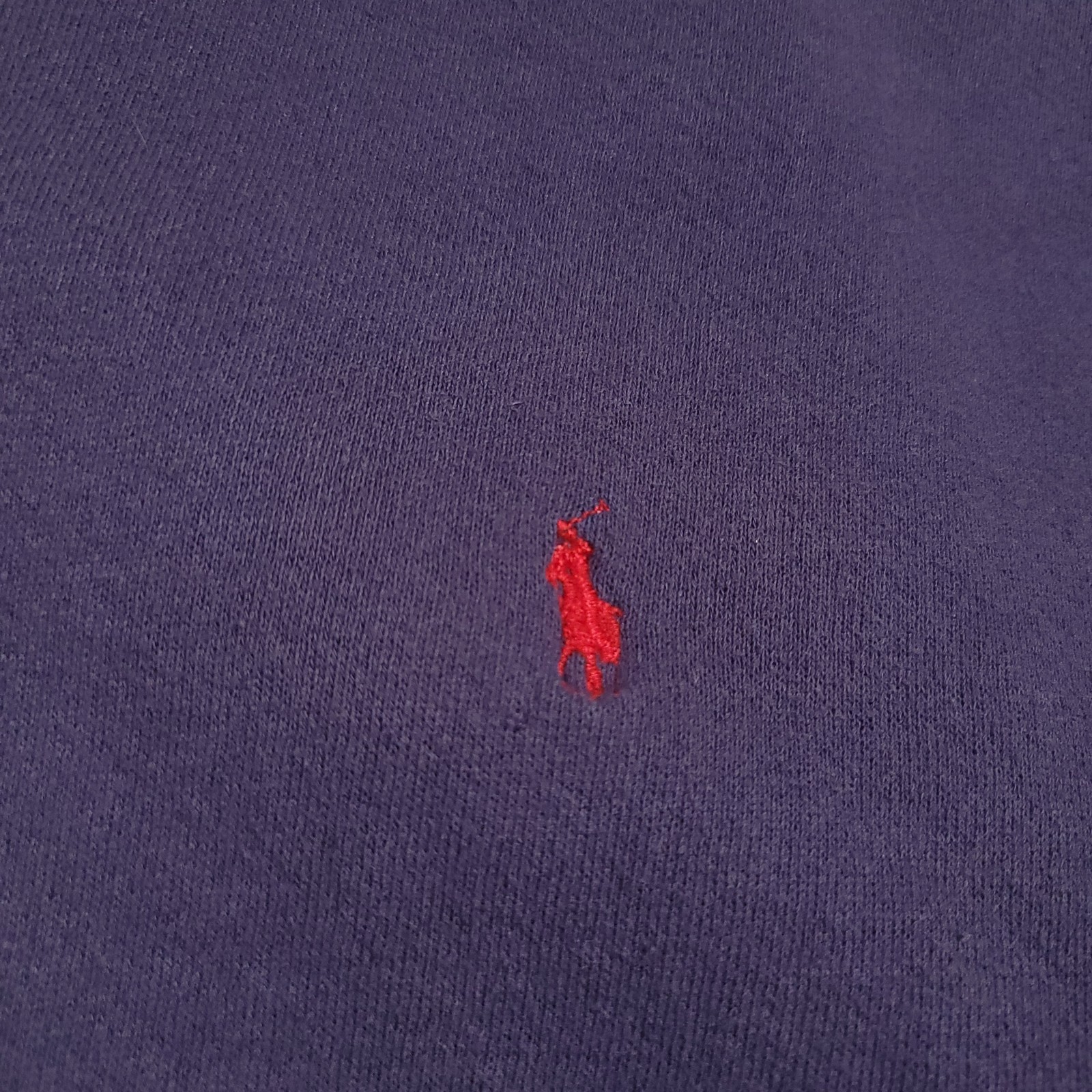 Felpa Polo Ralph Lauren vintage uomo XL girocollo rosso pony made USA anni 90