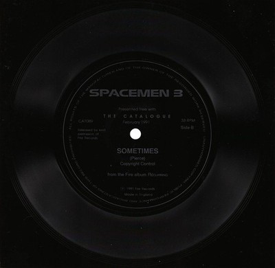 SPACEMEN 3 - Sometimes 7'' flexi-disc single INDIE PSYCH ROCK Spectrum 1991 UK