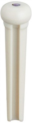 Graph Tech TUSQ Traditional Bridge Pins Martin Style, 2mm White / Paua Dot (6