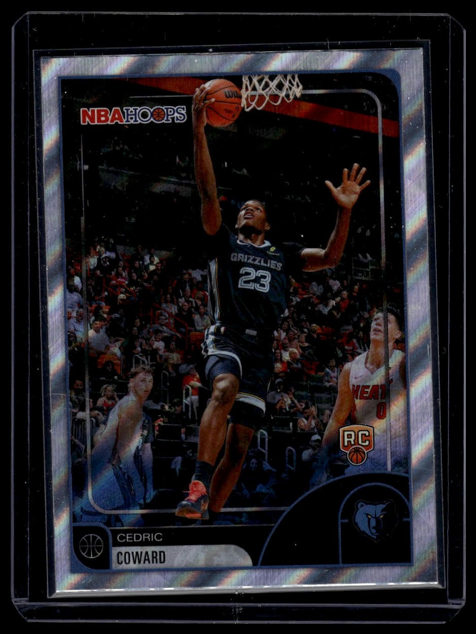 Cedric Coward 2025-26 Hoops #90 Rainbow Rookie