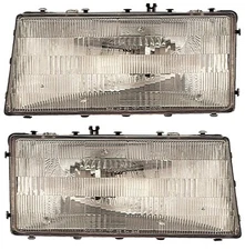 Front Side Marker Lights Reflectors Pair Set for 89-95 Dodge Spirit/Aclam