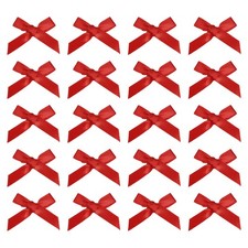 20 pcs Mini Hair Bow, 2" Cute Satin Bows Hair Clips Barrettes Pins, Red
