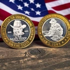 .999 Fine Silver Round Gaming $10 Token Chip 1993 Sam's Town Las Vegas Nevada