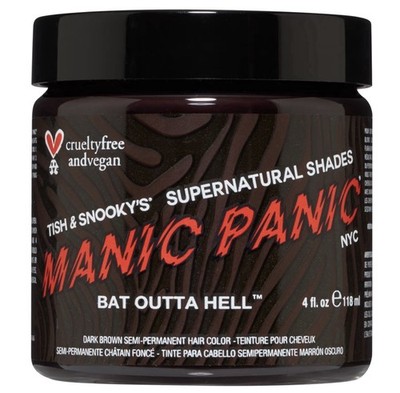 MANIC PANIC Bat Outta Hell Dark Brown Hair Dye - Supernatural