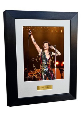 12x8 A4 Signed Harry Styles One Direction Autograph Photo Picture Frame Poster 1