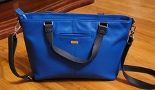 Blue "Jewell by Thirty-One" Pebbled Purse setter tote. 15"X 9. Excellent 