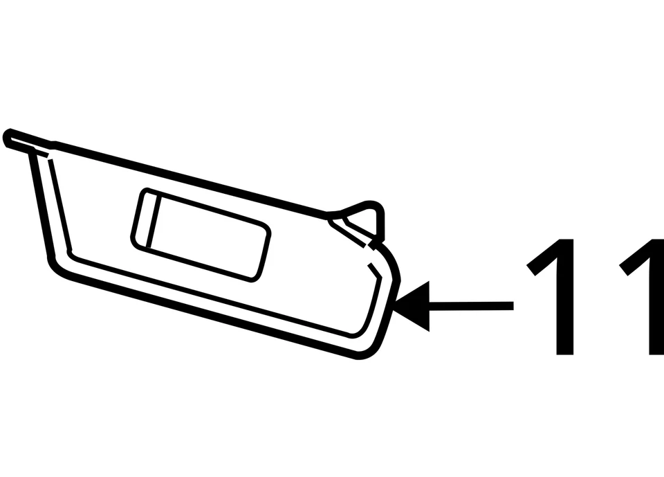 Parasol conductor doble cabina 4 puertas sin espejo se adapta 05-11 DAKOTA 1674220 Foto 4 de 4