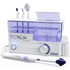 Pulsating Nasal Irrigation System Advanced Sinus Rinse Machine with 30 SinuAir