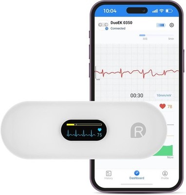 Portable Heart Rate & Rhythm Monitor   Wireless, App Compatible