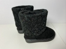New Toddler Girls Jumping Beans Reagann Boots Black With Muti Color Size 5T