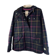 Joules The Coast Plaid Waterproof Women’s Jacket Size US size 6