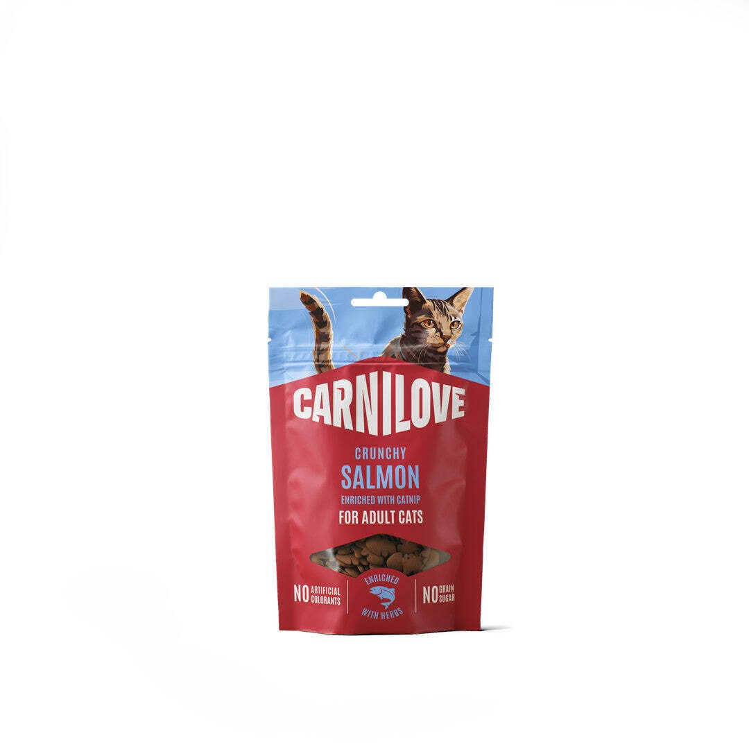 Carnilove Salmon Cat Crunchy Enriched With Catnip Treats 50G - Image 2