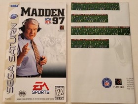 Madden NFL 97 (Sega Saturn, 1996) Complete CIB Football Acceptable Cond! EA