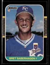 1987 Donruss #132 Bret Saberhagen Royals Baseball Card 3103C