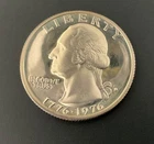 1976 S Silver Proof Washington Quarter 1776-1976 Bicentennial 25c *40% SILVER*