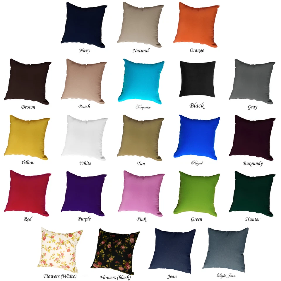 Capa de Almofada Conjunto de 2 Sofá Deco para Casa Tamanho 12 18 20 24 26 Adicionar Inserção - Imagem 2 de 2