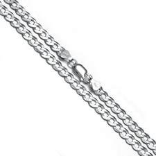 925 Sterling Silver Necklace Chain Rope Link Trace in Various lengths