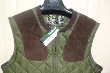BARBOUR- D320 SHOOTING WAISTCOAT /VEST -MADE @ UK -NEW OLD STOCK W /TAG -LARGE