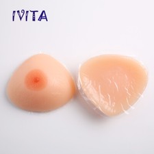 A-FF Cup Self-Adhesive Triangle Breasts Full Silicone Breast Forms Drag-Queen