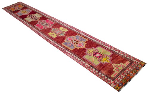 2x14 Runner Rug Hand Made Extra Long Hallway Rug Low Pile. Actual 2.1 x 14.2 ft - Picture 7 of 18