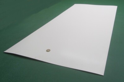 HDPE (Polyethylene) Sheet White, .055'' x 22'' x 48'', Textured Matte