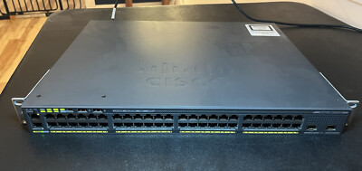 Used Cisco Catalyst WS-C2960X-48FPD-L V02 48-Port 1Gb PoE+ Switch & C2960X-Stack