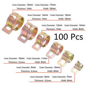 Spring Hose Clamp Size Chart